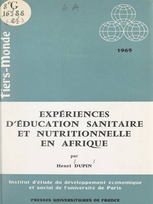 cover image of Expériences d'éducation sanitaire et nutritionnelle en Afrique
